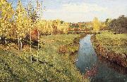 Isaac Levitan Golden Autumn France oil painting artist